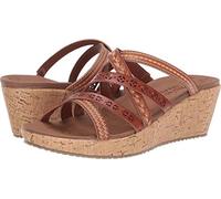Skechers Women's Beverlee-Tiger Posse Wedge Sandal, Brown, 6.5 UK