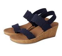 Skechers Women's Beverlee-Timeless Touch Wedge Sandal, Navy, 3 UK