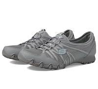 Skechers Women's Bikers Lite Relive Sneaker, Grey, 3.5 UK