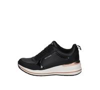 Skechers Women's Billion 2 MID LACE UP, Black Duraleather/Patent Trim, 2 UK