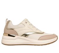 Skechers Women's Billion 2 - Monroe Sneaker in Natural/Gold, Size 5.5 | Synthetic/Textile