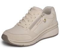 Skechers Women's Billion Flex Luxe Up Trainer, Natural, 4 UK