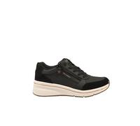 Skechers Women's Billion Flex Luxe Up Trainers, Black Duraleather/Suede/Mesh, 4 UK
