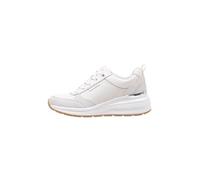 Skechers Women's Billion Subtle Spots Sneaker, Off White Dura Leather/Off White Leopard Tri, 3.5 UK