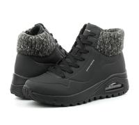 Skechers Womens Black Boots Uno Rugged Memory Foam Sketchers 167988/BLK