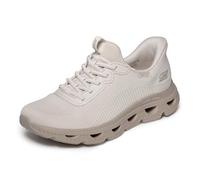 Skechers Women's Bobs Arc Waves Slip-On Sneakers, Natural Engineered Knit, 5.5 UK