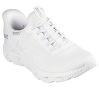 Skechers Women's BOBS ARC Waves Sneaker, White, 3 UK