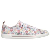 Skechers Women's BOBS B Cute 2.0 - Dainty Look Sneaker in White, Size 4 | Textile/Metal, Vegan, Machine Washable