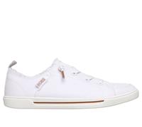 Skechers Women's BOBS B Cute 2.0 Sneaker in White, Size 5 Wide | Textile/Metal, Vegan, Machine Washable
