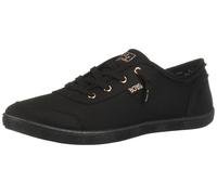 Skechers Women's Bobs B Cute Sneaker, Black Canvas Trim, 3 UK Wide