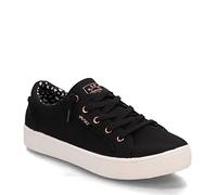 Skechers Women's BOBS B Extra Cute Sneaker, Black Canvas, 4 UK