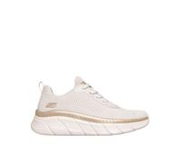 Skechers Womens BOBS B Flex Hi Memory Foam Mesh Trainers, White, Size 5, Women White