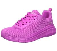 Skechers Women's Bobs B Flex Visionary Essence Sneaker, Hot Pink Knit/Trim, 7 UK