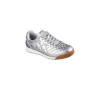 Skechers Women's BOBS BILLIE WILD COMFORT Quilted Faux Lace Sneaker Silver | Size: 6 Skechers Silver 6
