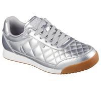 Skechers Women's Bobs Billie Wild Comfort Trainers, Silver Pu, 8 UK