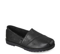 Skechers Women's Bob's Chill Lug Urban Spell Leather Slip On Loafers, (Size 10, Black)