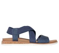 Skechers Women's BOBS Desert Kiss Low Sandals in Slate, Size 6 | Textile/Synthetic, Vegan