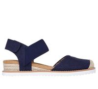 Skechers Women's BOBS Desert Kiss - Sun Shining Sandals in Navy Blue, Size 3 | Textile, Vegan, Machine Washable