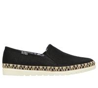 Skechers Women's BOBS Flexpadrille 3.0 - Dark Horse Slip-On Shoes in Black | Textile