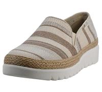 Skechers Women's Bobs Flexpadrille Hi-Serene Height Platform, Natural/Multi, 3 UK