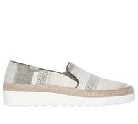 Skechers Women's BOBS Flexpadrille HI - Serene Heights Slip-On Shoes in Olive, Size 5 | Textile, Vegan, Machine Washable