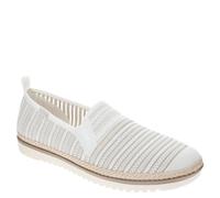 Skechers Women's Bobs Flexpadrille Lo-So Chic Ballet Flat, White Multi, 7 UK