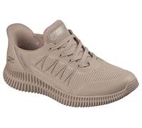 Skechers Women's Sneaker BOBS Geo Lite Divine Pace – Tan Knit – Size 3 – Synthetic/Textile