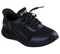Skechers Women's Slip-ins: BOBS Geo Lite - Divine Pace Sneaker in Black, Size 3 | Synthetic/Textile, Machine Washable