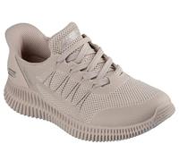 Skechers Women's Bobs Geo Lite Divine Pace Sneaker, Tan Knit, 4.5 UK
