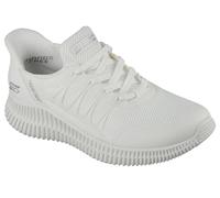 Skechers Women's BOBS GEO LITE Sneaker, White, 4 UK
