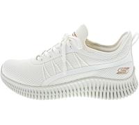 Skechers Women's BOBS GEO New Aesthetics, Off White Knit/Synthetic Trim, 6.5 UK