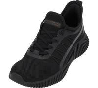 (4) Skechers Bobs Geo Vegan Womens Casual Trainers in Black