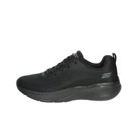 Skechers Women's Bobs Infinity Sneaker, Black Engineered Knit, 7 UK