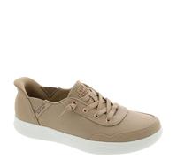 Skechers Women's BOBS Skipper Keep IT Sweet, Tan Canvas, 7 UK