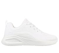 Skechers Women's BOBS BUNO How Sweet Sneaker, White Duraleather, 4 UK