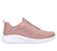 Skechers Women's BOBS Squad Chaos FACE Off Sneaker, Blush Engineered Knit, 3 UK