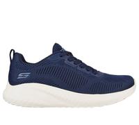Skechers Women's BOBS Squad Chaos FACE Off Sneaker, Navy Engineered Knit, 8 UK