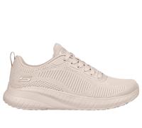 Skechers Women's Bobs Squad Chaos - Face Off Sneaker, Nude Engineered Knit, 8 UK