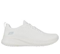 Skechers Women's BOBS Squad Chaos FACE Off Sneaker, White Engineered Knit, 8 UK