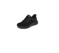 Skechers Women's Bobs Sport Squad Chaos Slip-Ins Black Low Top Sneaker Shoes 11