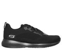 Skechers Women's BOBS Sport Squad - Tough Talk Sneaker in Black, Size 5.5 | Textile/Synthetic, Machine Washable