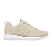Skechers Women's BOBS Sport Squad - Tough Talk Sneaker in Natural, Size 6.5 | Textile/Synthetic, Machine Washable
