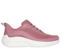 Skechers Women's BOBS Sport Squad Waves - Still Wading Sneaker in Rose, Size 6 | Textile/Synthetic, Vegan, Machine Washable