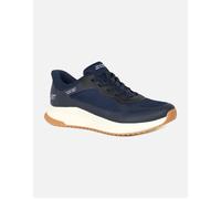 Skechers Women's BOBS Squad 4 Staple Look Sneaker, Navy, 3 UK