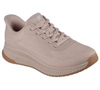Skechers Women's Bobs Squad 4 Staple Look Slip-in Trainers, Natural Mesh, 4.5 UK