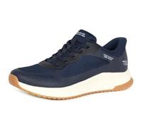 Skechers Women's Bobs Squad 4 Staple Look Slip-in Trainers, Navy Mesh, 5 UK