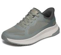 Skechers Women's Bobs Squad 4 Staple Look Slip-in Trainers, Olive Hot Melt Mesh Multi Trim, 5 UK