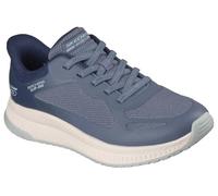Skechers Women's Slip-ins: BOBS Sport Squad 4 - Staple Look Sneaker in Blue, Size 5 | Synthetic/Textile, Machine Washable