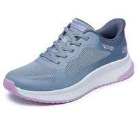 Skechers Women's Slip-ins: BOBS Sport Squad 4 - Staple Look Sneaker in Gray, Size 4.5 | Synthetic/Textile, Machine Washable