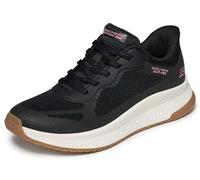 Skechers Women's Bobs Squad 4 Staple Look Trainers, Black Mesh Trim, 3 UK